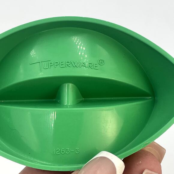 Vintage Green Tupperware Utensil Knife Rest Holder Kitchen Gadget - Picture 2 of 4